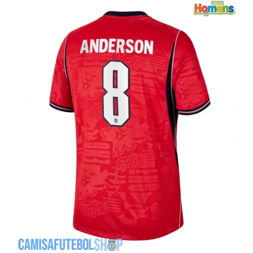 Camisa de time de futebol Inglaterra Elliot Anderson #8 Replicas 2º Equipamento Mundo 2026 Manga Curta